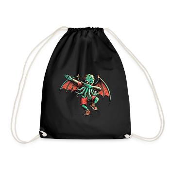 Dabbing drôle Cthulhu Dabbing Design - Sac de sport léger - noir - Devant