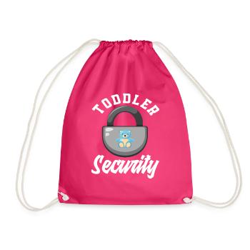 Toddler Safety Kindergarten - Drawstring Bag - fuchsia - Front