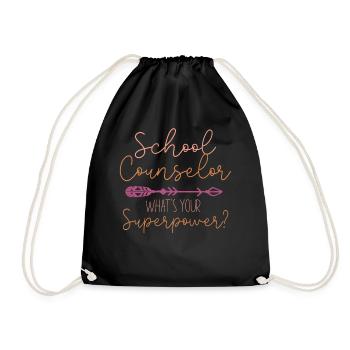 School Counselor I'm A School - Drawstring Bag - black - Front