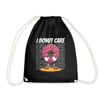 I Donut Pflege Donut Glasur Maker Liebhaber Donut - Turnbeutel - Schwarz - Vorne