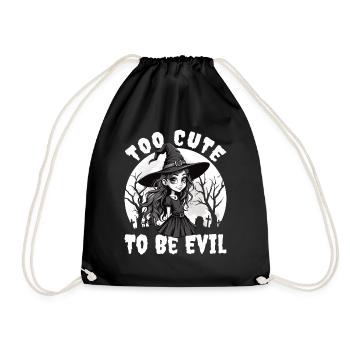 Costume de sorcière d’Halloween Balai de sorcière - Sac de sport léger - noir - Devant