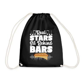 Vibraphon, vibraphoniste - Sac de sport léger - noir - Devant