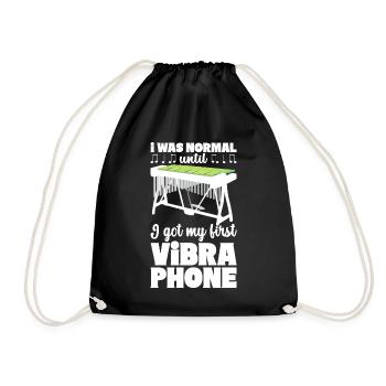 Vibraphon Vibraphonist - Turnbeutel - Schwarz - Vorne
