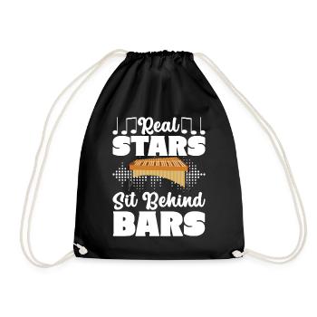 Vibraphon, vibraphoniste - Sac de sport léger - noir - Devant