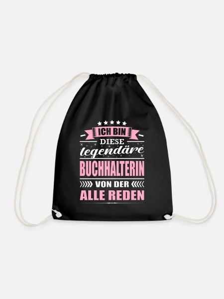 Ich Bin Diese Legendäre Buchhalterin - Turnbeutel - Schwarz