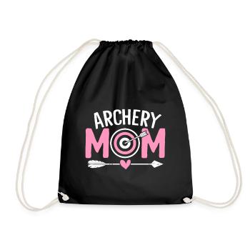 Tir à l’arc Maman arc à poulies Chasse drôle Maman flèche - Sac de sport léger - noir - Devant