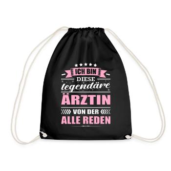 Ich Bin Diese Legendäre Ärztin Fachärztin - Turnbeutel - Schwarz - Vorne
