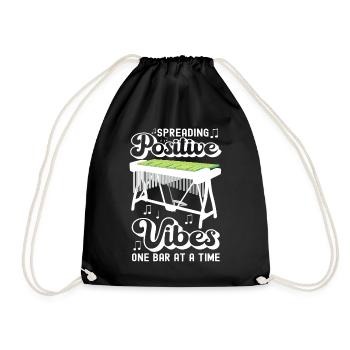 Vibraphon, vibraphoniste - Sac de sport léger - noir - Devant