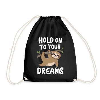sloth insParesseux Inspirational Motivational Cita - Sac de sport léger - noir - Devant
