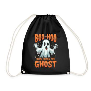 Halloween Ghost Ghost - Drawstring Bag - black - Front