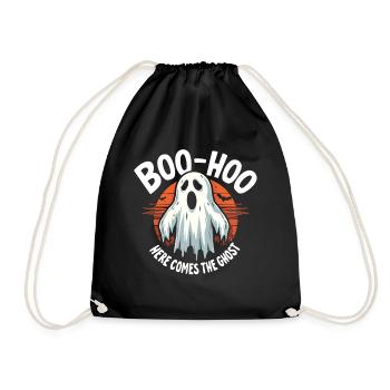 Halloween Ghost Ghost - Drawstring Bag - black - Front