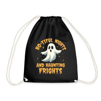 Halloween Ghost Ghost - Drawstring Bag - black - Front