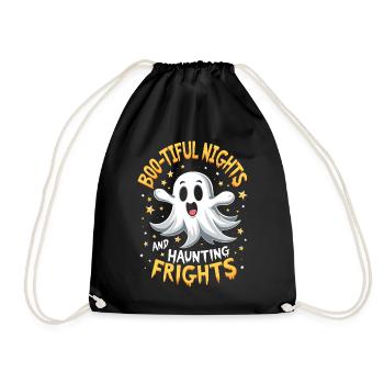 Halloween Ghost Ghost - Drawstring Bag - black - Front