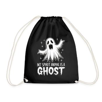 Halloween Ghost Ghost - Drawstring Bag - black - Front