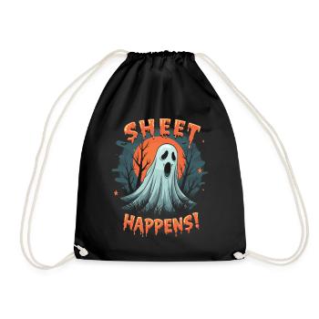 Halloween Ghost Ghost - Drawstring Bag - black - Front