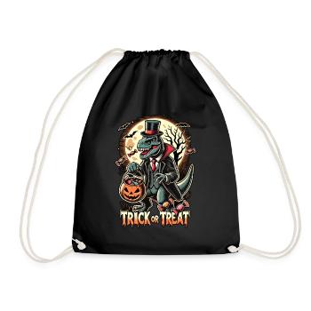 Drôle T-Rex vampire menteur bonbons - Sac de sport léger - noir - Devant