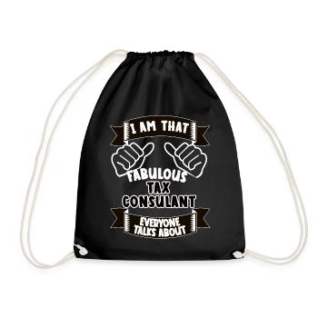 Conseiller fiscal Idée de cadeau drôle de dicton - Sac de sport léger - noir - Devant