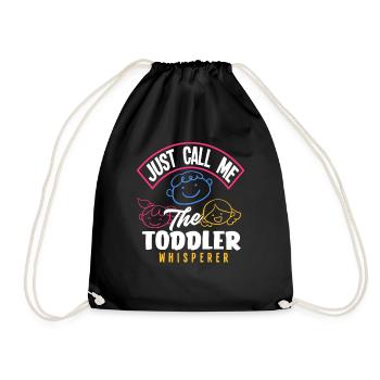 Appelez-moi simplement le chuchoteur des tout-petits - Sac de sport léger - noir - Devant