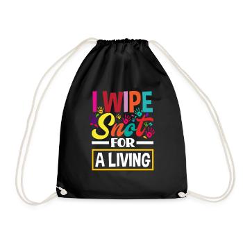 Crazy daycare lady - Drawstring Bag - black - Front