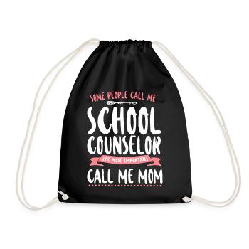 Conseillère scolaire Maman Certaines personnes - Sac de sport léger - noir - Devant