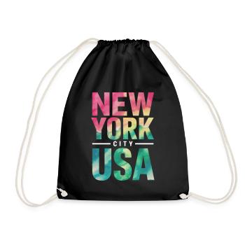 New York City États-Unis Souvenir - Sac de sport léger - noir - Devant