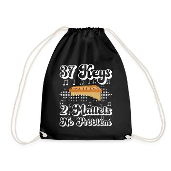 Vibraphon, vibraphoniste - Sac de sport léger - noir - Devant