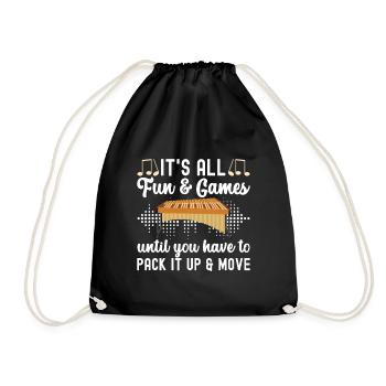 Vibraphon, vibraphoniste - Sac de sport léger - noir - Devant