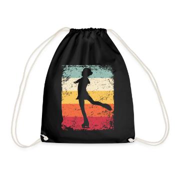 Patinage artistique Patinage artistique Patinage sur glace - Sac de sport léger - noir - Devant
