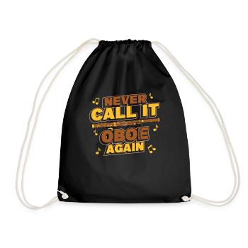 Never Call It Oboe Again Musique d’instrument de basson - Sac de sport léger - noir - Devant
