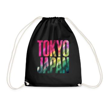 Tokyo Japon Souvenir Lettrage coloré - Sac de sport léger - noir - Devant