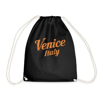 Venice Italy Souvenir Erinnerungsstück - Turnbeutel - Schwarz - Vorne