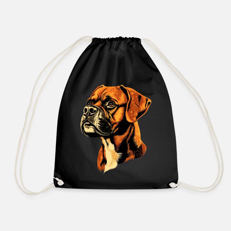 Deutscher Boxer Hunde Boxerverein German Boxer - Turnbeutel - Schwarz