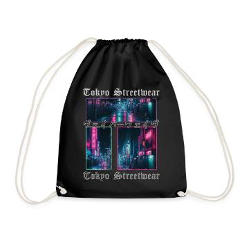 Vaporwave Aesthetics Japon Tokyo Streetwear - Sac de sport léger - noir - Devant