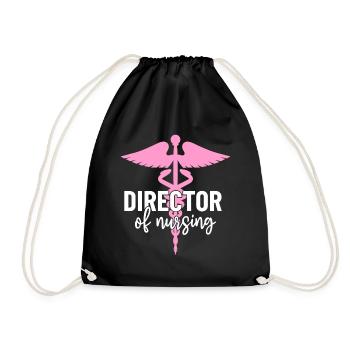 Directrice des soins infirmiers Infirmière drôle RN Healthcare - Sac de sport léger - noir - Devant