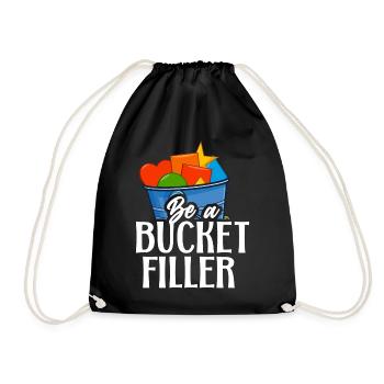 School Counselor Be A Bucket - Drawstring Bag - black - Front