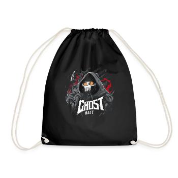 Ghost Bait Geister Köder Design Paranormal Jäger - Turnbeutel - Schwarz - Vorne