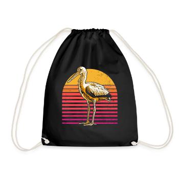 Cigogne - Sac de sport léger - noir - Devant