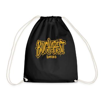 Varsovie, Pologne, souvenir - Sac de sport léger - noir - Devant