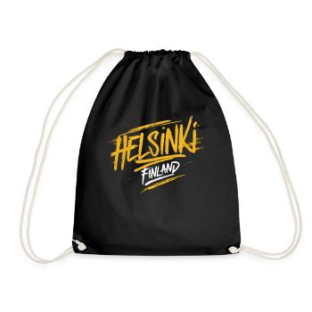 Souvenir d'Helsinki Finlande - Sac de sport léger - noir - Devant