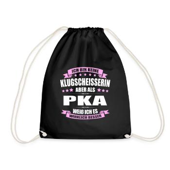 Ich Bin Keine Klugscheisserin PKA Apotheke - Turnbeutel - Schwarz - Vorne