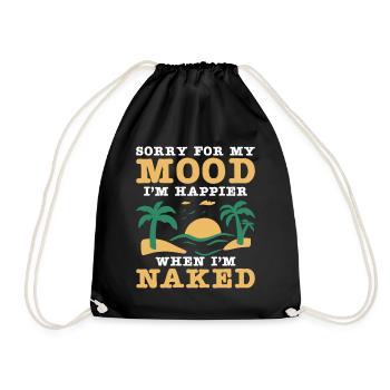 Dicton sur le nudisme - Sac de sport léger - noir - Devant