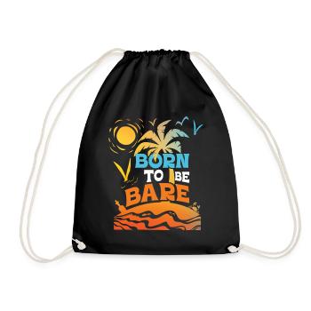 Dicton sur le nudisme - Sac de sport léger - noir - Devant