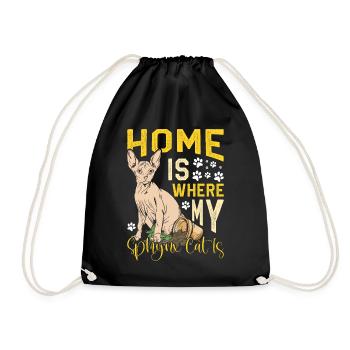 Drôle de chat Sphynx Dicton - Sac de sport léger - noir - Devant