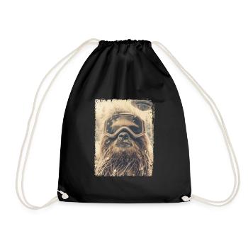OVNI rétro vintage étrange extraterrestre paresseux de neige - Sac de sport léger - noir - Devant