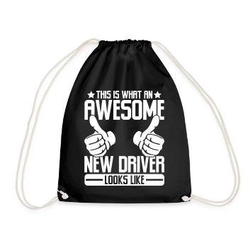 Voici ce qu’un nouveau conducteur génial Funny Permit - Sac de sport léger - noir - Devant
