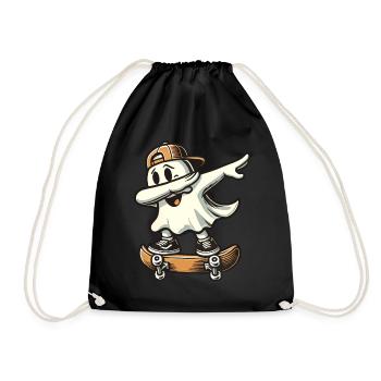 Skateboaring Dabbing Ghost Skateboard Dab - Sac de sport léger - noir - Devant