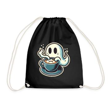 Kaffeeliebhaber Barista Geist Lustiger Kaffee - Turnbeutel - Schwarz - Vorne