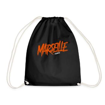 Souvenir de Marseille France - Sac de sport léger - noir - Devant