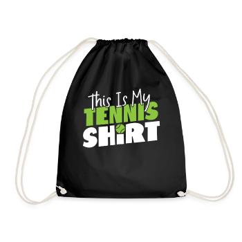 Drôle de raquette de joueur de tennis c’est - Sac de sport léger - noir - Devant