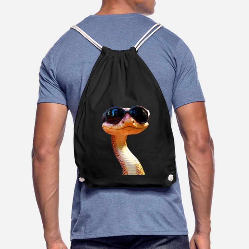 Schlange Python Kobra Mamba Klapperschlange Snake Turnbeutel